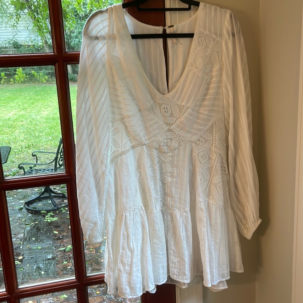 Free people lace mini dress